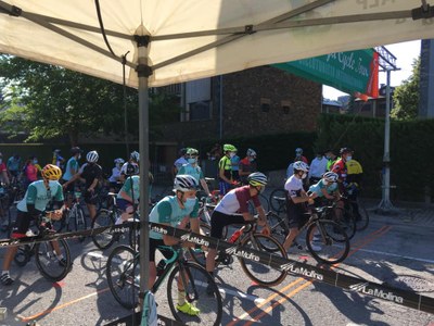 Un dels torns de sortida de l'Alp Cerdanya Cycle Tour 2020