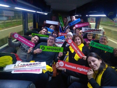 L'Alt Urgell a la manifestació 'Wake up Europe' a Brussel·les (Foto: ANC Alt Urgell)