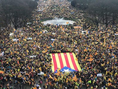 Manifestació 'Wake up Europe' a Brussel·les (Foto: ANC)
