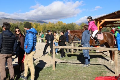Primer concurs social de salts d'hípica organitzat per l'alumnat d'INEFC Pirineus, a Puigcerdà