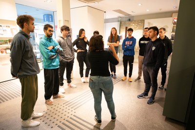 Els alumnes de 3r de CAFE d'INEFC Pirineus ha fet classe a l'Espai Ermengol (Foto: INEFC Pirineus)
