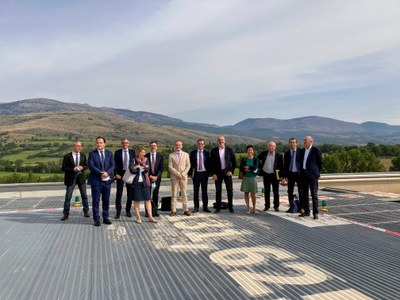 Philippe Voiry, amb d'altres representants d'administracions franceses, a les instal·lacions de l'Hospital de Cerdanya