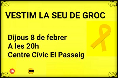 Acció de l'ANC i Òmnium a la Seu d'Urgell