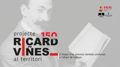 Cartell del cicle de conferències i concerts 'Ricard Viñes al territori' (Foto: IEI)