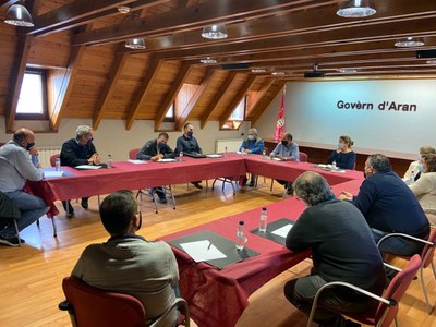 Reunió al Conselh Generau d'Aran per preparar la temporada d'hivern (Foto: CGA)