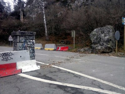 Punt fronterer del Portilhon, Val d'Aran, reobert al trànsit el 14 de desembre del 2015 (Foto d'arxiu/Ajuntament de Bossòst)