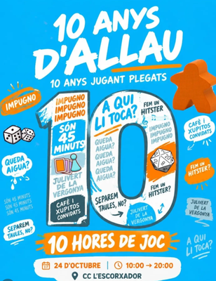 ALLAU celebra deu anys de jocs de taula a l'Alt Urgell