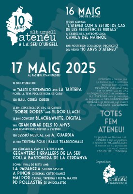 Desè aniversari de l'Ateneu Alt Urgell