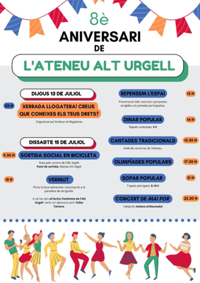 8è Aniversari de l'Ateneu Alt Urgell