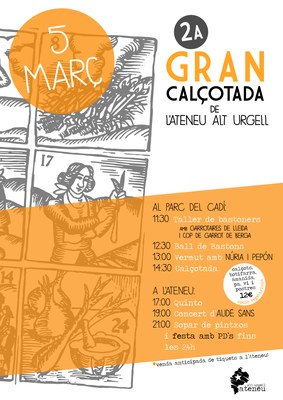 Cartell de la 2a Gran Calçotada de l'Ateneu Alt Urgell