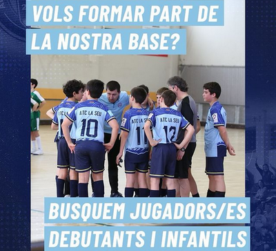 L'Atlètic Club La Seu obre la porta a nous jugadors de base