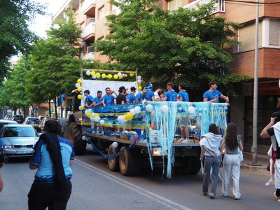 Rua de celebració de l'Atlètic Club La Seu