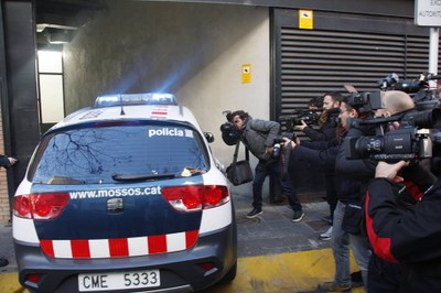 Entrada de Fernando Blanco als Jutjats de la Seu per prestar declaració (ACN/arxiu)