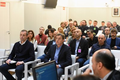 Sandro Rosell i Joan Besolí, aquest dilluns a l'Audiència Nacional espanyola (Foto: ACN/Pool EFE)