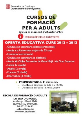 AFA - Preinscripcions 2012-2013