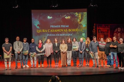 Guardonats al XV Concurs de Narrativa Fantàstica i de Terror d'Encamp (Foto: Comú d'Encamp)