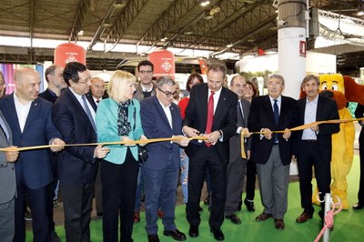 Inauguració del 4t Saló de l'Esport i del Turisme Actiu i de Muntanya de Lleida (Foto: ACN)