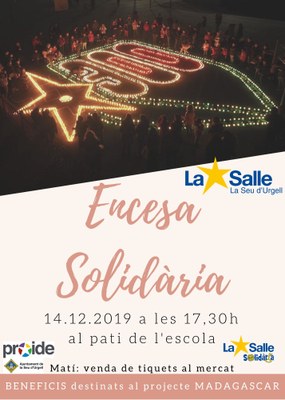 Cartell de la 12a edició de l'Encesa Solidària
