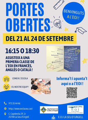 Setmana de portes obertes a l'EOI de la Seu d'Urgell