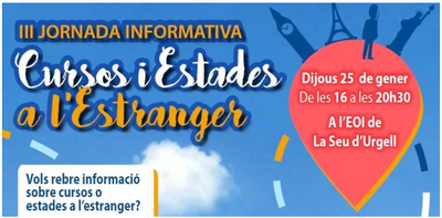 Jornada informativa sobre estades a l'estranger (EOI)