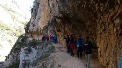 Els escaladors han estat al Congost de Montrebei (Foto: Diputació de Lleida)