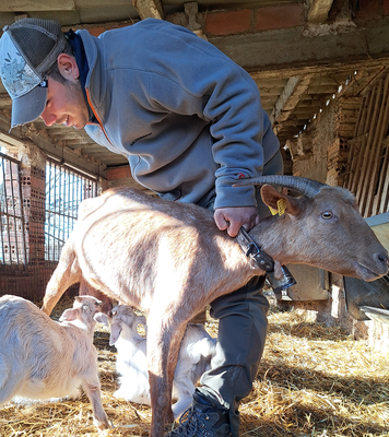Un dels joves participants al nou projecte de mentoria de les Escoles Agràries catalanes (Foto: Dep. Acció Climàtica)