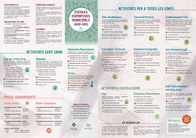 Oferta de les Escoles Esportives Municipals