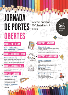 Activitats de portes obertes als centres educatius de la Seu