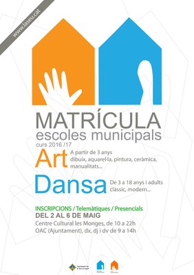 Matrícules obertes a les escoles municipals d'Art i Dansa de la Seu 