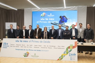 Presentació, a la Diputació de Lleida, de la temporada d'esquí 2018-2019