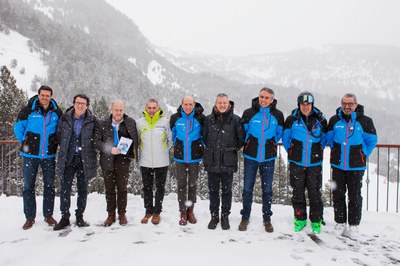 Presentació de les Finals de la Copa d'Europa 2018 d'esquí alpí a Grandvalira (Foto: FAE)