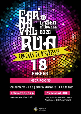 Inscripcions a la rua de Carnaval de la Seu d'Urgell