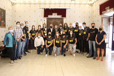 Recepció de les jugadores del Cadí La Seu (Foto: Ajuntament de la Seu)