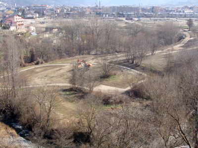Obres al meandre del riu Valira
