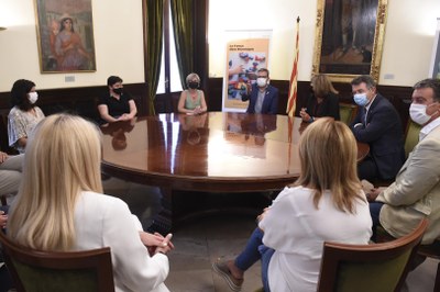 Reunió dels quatre presidents de diputacions catalanes amb representants dels grups polítics de la Diputació de Lleida (Foto: Dip. Lleida)