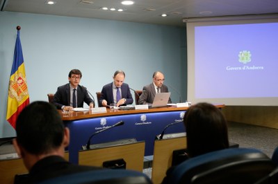 Roda de premsa posterior al Consell de Ministres d'Andorra