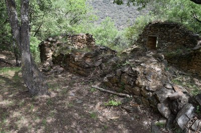 Aspecte de les restes de l’església hospitalera de Santa Maria de Costoja (Foto: Carles Gascón Chopo)