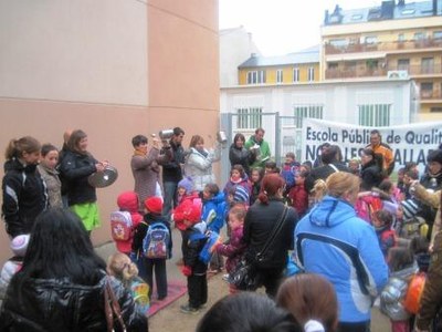 Protesta de l'Escola La Valira