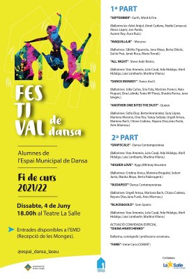 Festival de final de curs de l'Espai Municipal de Dansa de la Seu