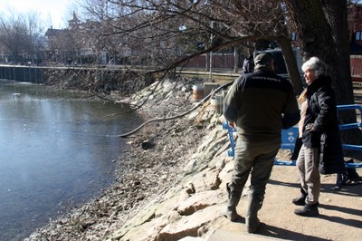 L'estany de Puigcerdà, buidat per extreure'n espècies invasores (Foto: ACN)