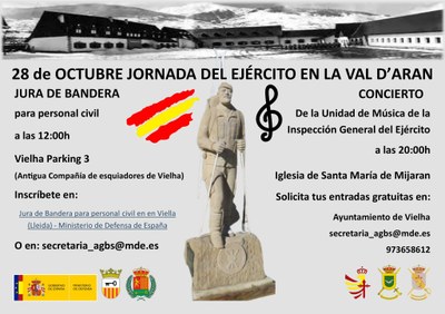 Cartell de l'acte públic de jura de la bandera espanyola a Vielha e Mijaran