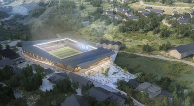 Projecte de construcció d'un estadi a Prada de Moles, a Encamp (Imatge: FC Andorra)