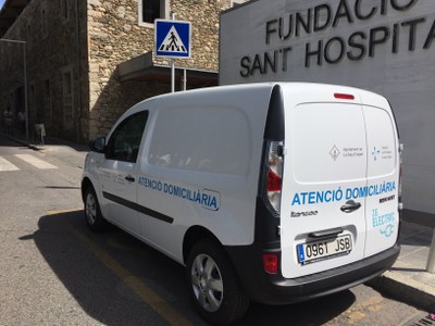 Nou vehicle elèctric de la Fundació Sant Hospital de la Seu (Foto: FSH)