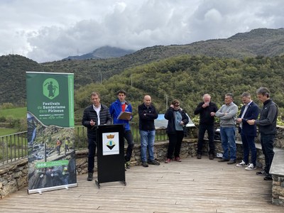 Presentació dels Festivals de Senderisme dels Pirineus, una de les activitats que té el suport de l'IDAPA (Foto: arxiu)