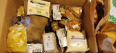 Cistelles de productes de de Menja't l'Alt Urgell (PN Alt Pirineu)