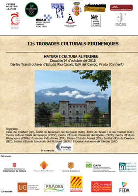 Cartell de les Trobades Culturals Pirinenques 2015