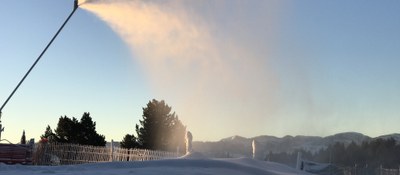 Canó de neu a Lles de Cerdanya (Foto: Estació d'Esquí de Lles de Cerdanya)