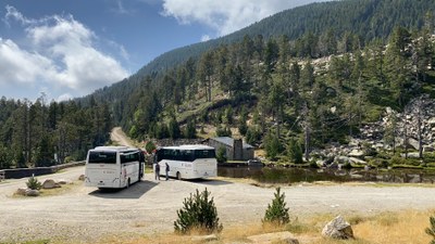 Els nous busos llançadora dels Estanys de la Pera, a la zona de Pollineres (Foto: ACN)