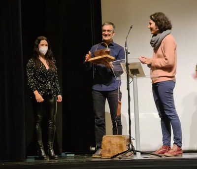 Lluís Caelles, primer Premi Cambuleta  (Foto: Associació Cultural Cambuleta)