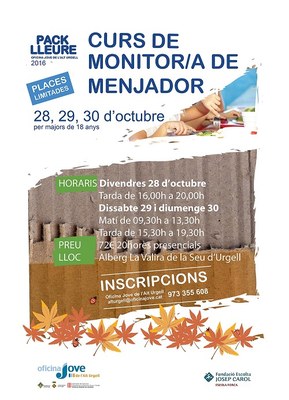 Curs de monitor de menjador